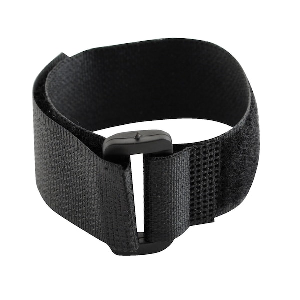 Vestil Back-to-Back Strap, No Adhesive, 8 in, 1 in W, Black, 100 PK STRAPB-8 - main